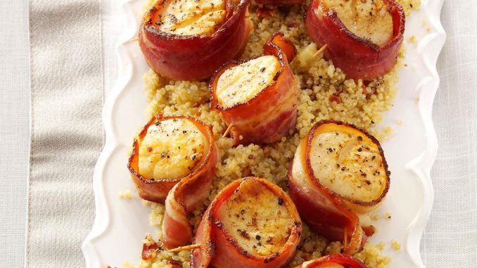 Air-Fryer Bacon-Wrapped Scallops