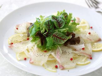 Le carpaccio de lieu noir de Laurent Mariotte, une entrée facile et hyper fraîche
