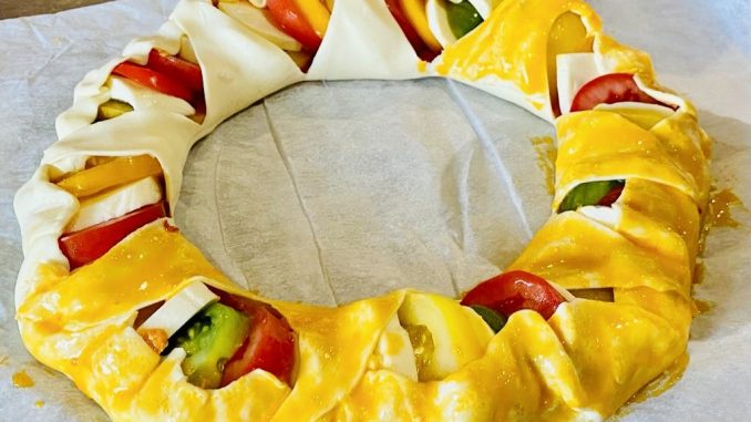 Couronne à la tomate et papillote de ricotta à l’huile de truffes