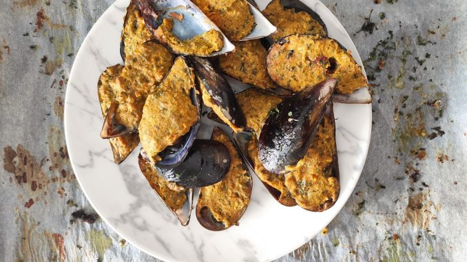Mejillones gratinados