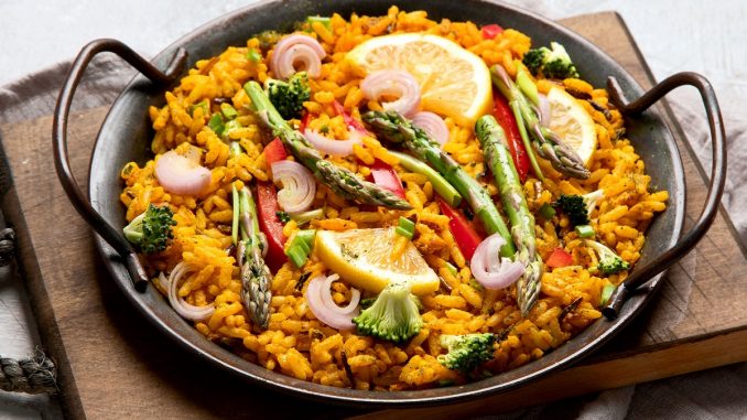 Paella vegana