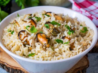 Arroz con mejillones