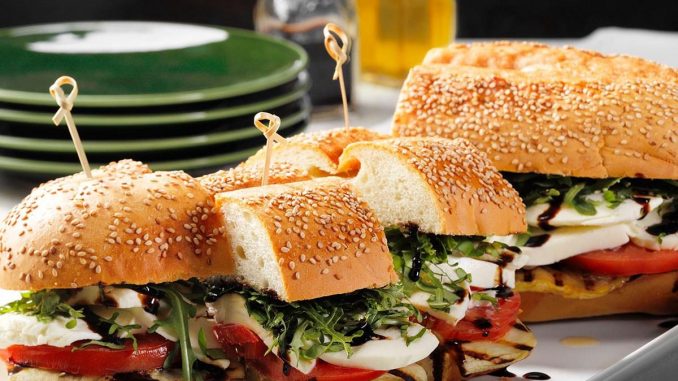 Caprese Eggplant Hero