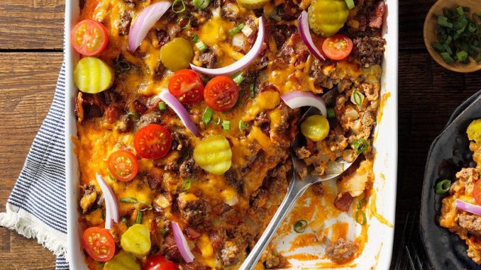 Bacon Cheeseburger Casserole