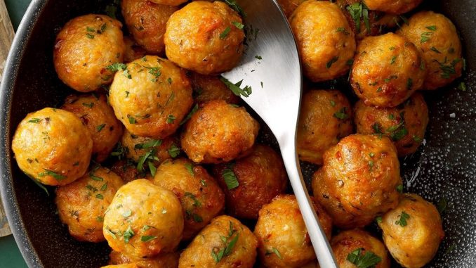Baked Chicken Meatballs