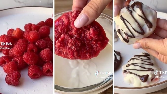 These Frozen Raspberry and Chocolate Snacks Are a Viral Hit