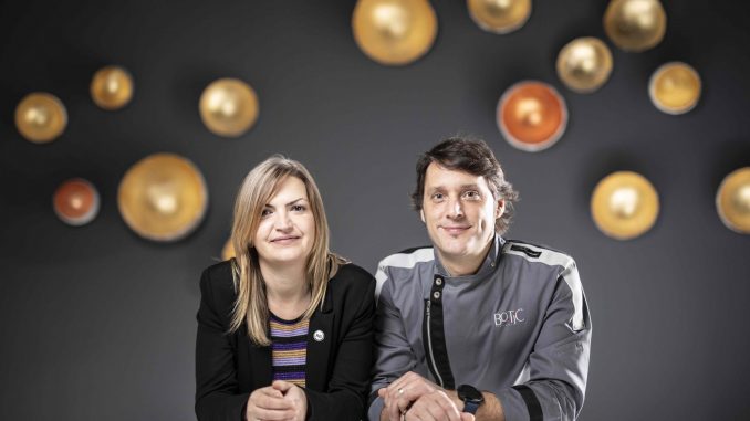 Menu photographié signé Albert Sastregener  Bo-Tic 2 étoiles Michelin