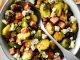 Air-Fryer Honey Brussels Sprouts with Ham