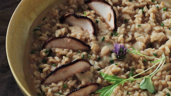 Risotto aux cèpes secs et comté par Régis Marcon