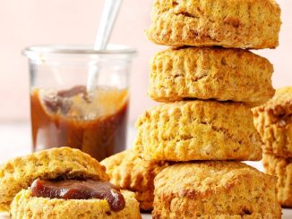 Air-Fryer Pumpkin Biscuits with Spiced Apple Butter