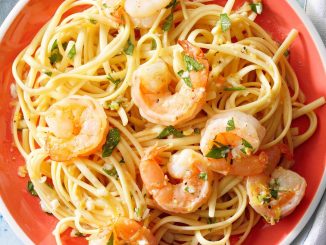 Garlic-Lemon Shrimp Linguine