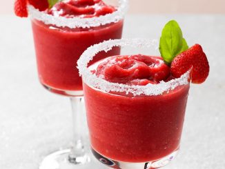 Frozen Strawberry-Basil Margarita