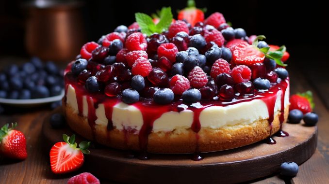 Cheesecake marbré aux fruits de Cyril Lignac - le dessert à préparer la veille de Noël