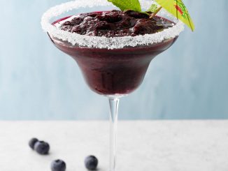 Frozen Blueberry-Mint Margarita
