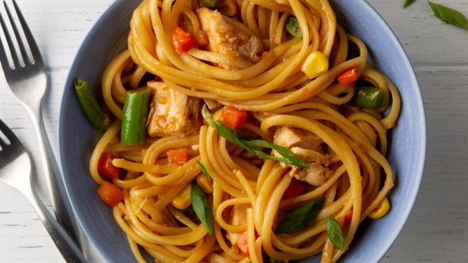 Quick Chicken Lo Mein