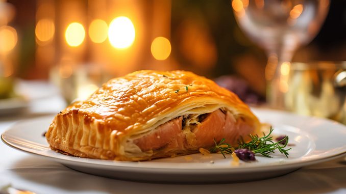 Et si on se préparait du poisson à Noël ? Découvrez la recette facile de saumon en pâte feuilletée !