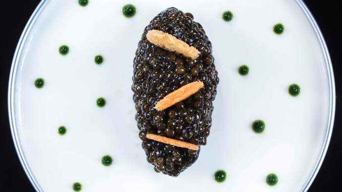 Caviar, haddock et pomme de terre d’Arnaud Lallement