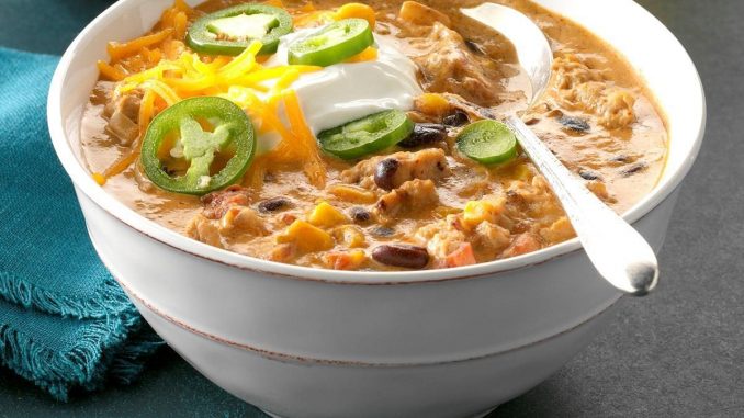 Pressure-Cooker Jalapeno Popper Chicken Chili