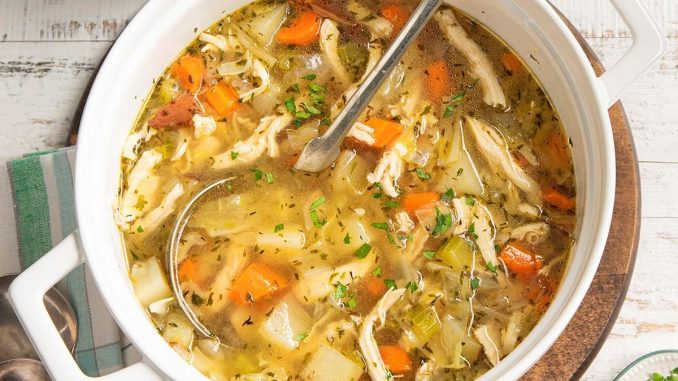 Chicken Soup with Cabbage