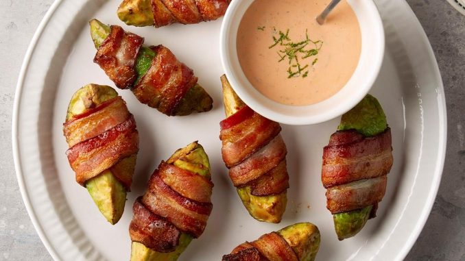 Bacon-Wrapped Avocado Wedges