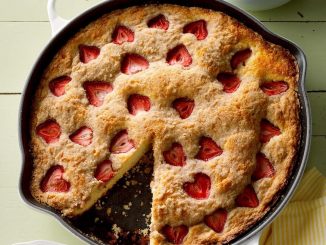 Strawberry Buttermilk Skillet Shortcake