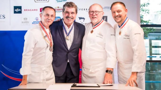 André Terrail, Amandine Chaignot, Christophe Felder et Florent Martin sont les Toques 2024 des Toques Françaises  ​