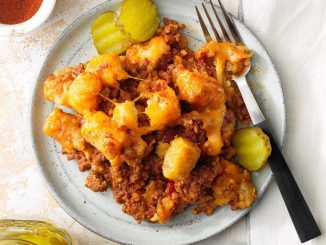Sloppy Joe Tater Tot Casserole