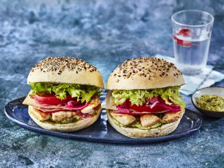 Burger de lapin au pesto et fromage de brebis