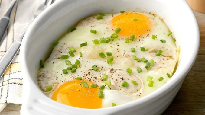 Air-Fryer Eggs Lorraine