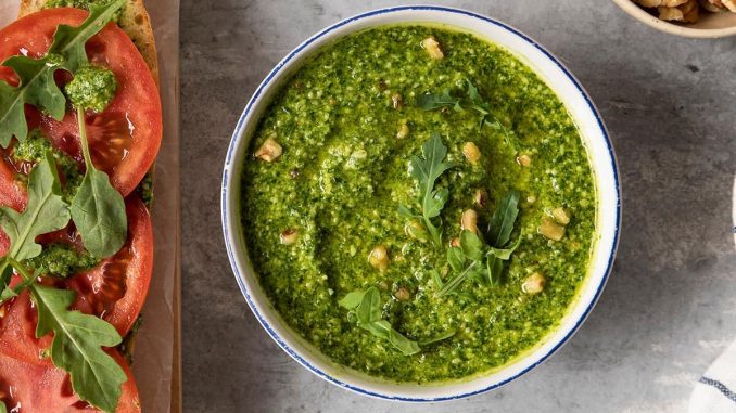 Arugula Walnut Pesto