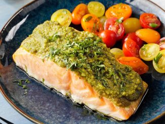 Baked Pesto Salmon