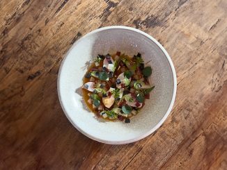 Minestrone au homard et Jamón Ibérico d’Amandine Chaignot