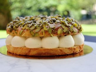 Recette de la tropézienne à la pistache et fleur d’oranger de Kévin Raynal