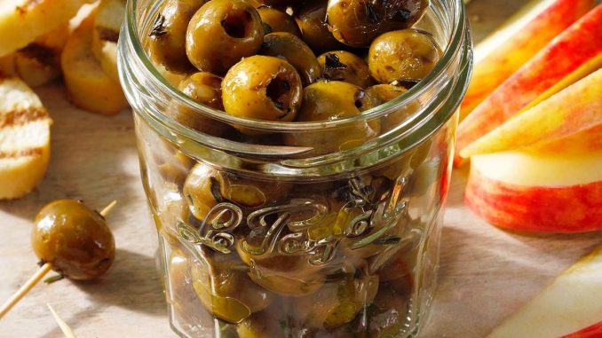 Grilled Herbed Olives