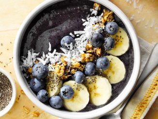 Blueberry Papaya Smoothie Bowl