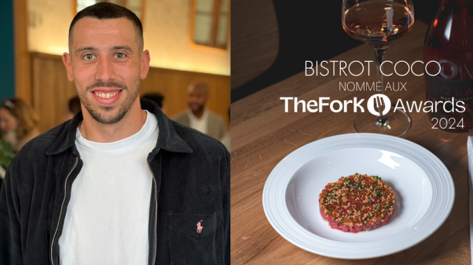 Constant Meyer, Bistrot Coco est nominé aux TheFork Awards 2024