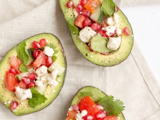 three avocado fruit desserts