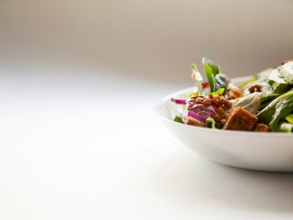 vegetable dish in white ceramic bowl